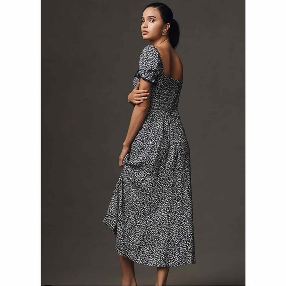 NWT Reformation Shyla Midi Dress in Largo (Navy) - Picture 2 of 4